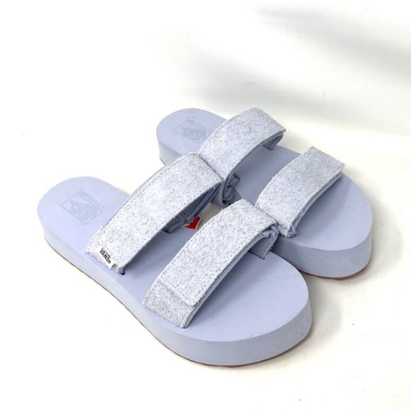 🔥HOT SALE🔥VANS Cayucas Mega Platform Gray Women’s Suede Sandals VN0A4U1XUNY - Picture 7 of 9